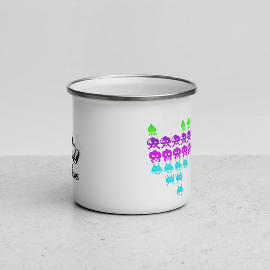 Woozle Harmonicas "Invaders" Enamel Mug